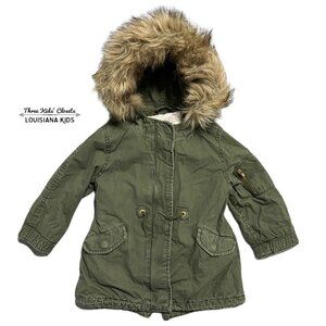 Baby Gap 2Y Olive Green 3-in-One Jacket